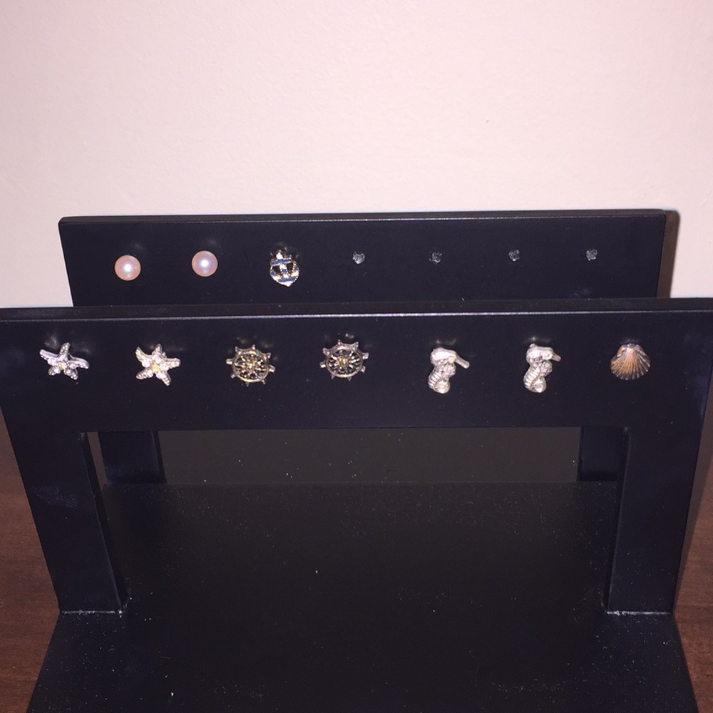 Nautical stud earring set
